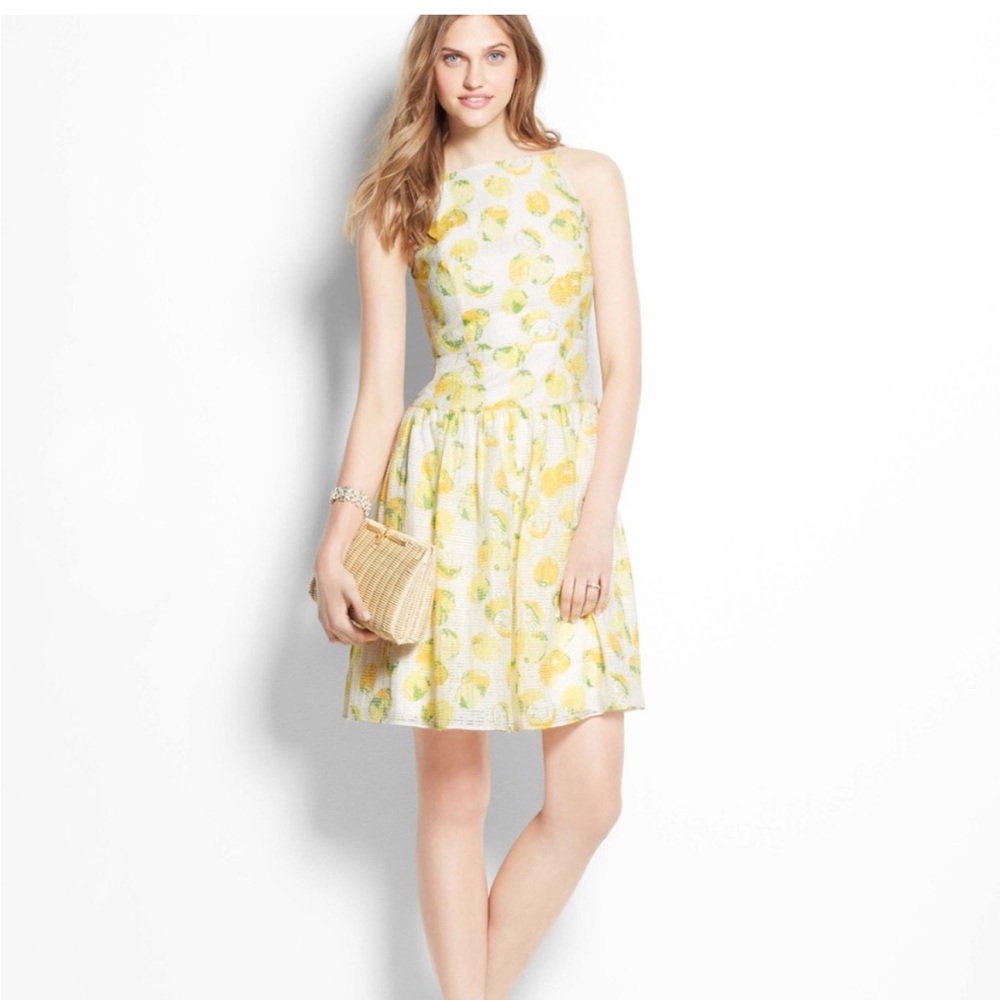 Ann Taylor Lemon Drop Waist Dress